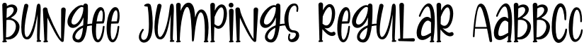 Bungee Jumpings Regular font