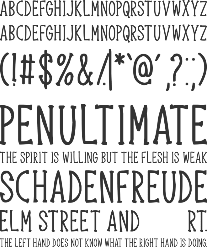 Mother Wonder font preview