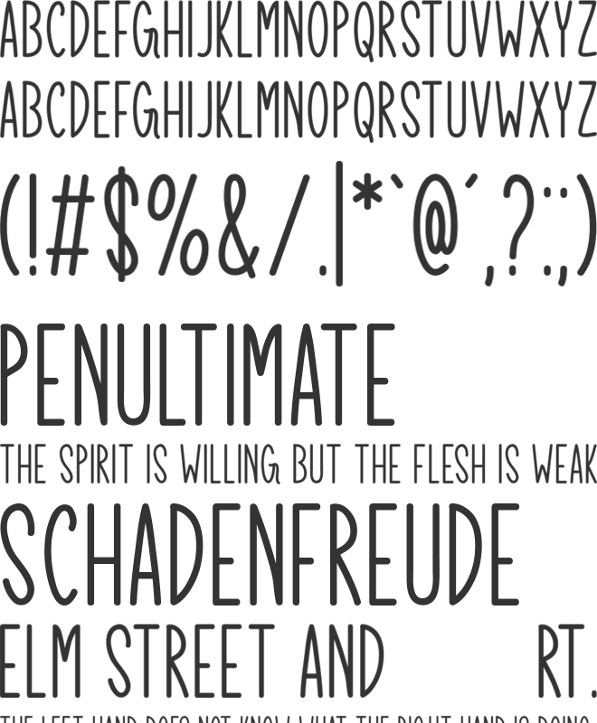 Autumn Arbor font preview