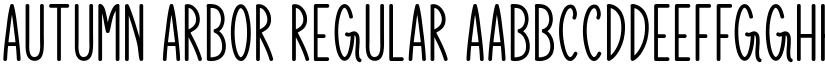 Autumn Arbor Regular font