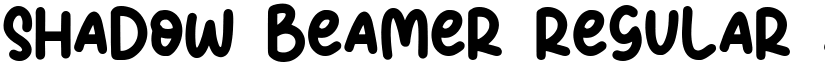 Shadow Beamer Regular font
