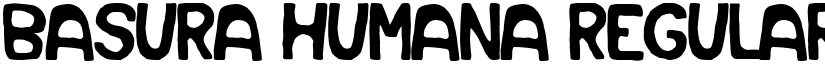 Basura Humana Regular font