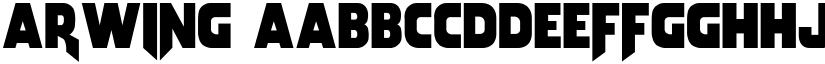 Arwing font