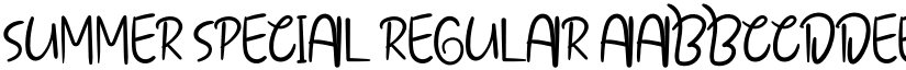 Summer Special Regular font