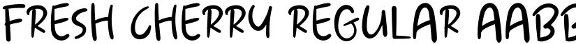 Fresh Cherry Regular font