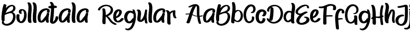 Bollatala Regular font
