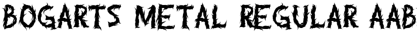 Bogarts Metal Regular font