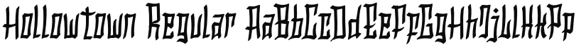 Hollowtown font download