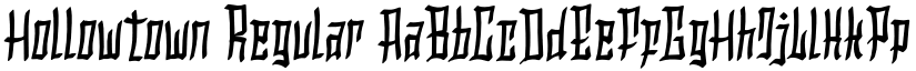 Hollowtown font download