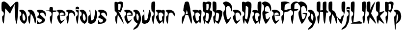Monsterious Regular font
