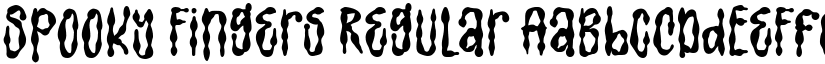 Spooky Fingers Regular font