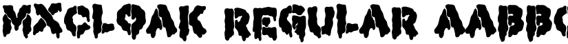 MXCLOAK Regular font