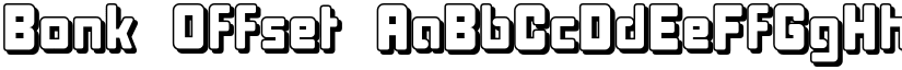 Bonk Offset font
