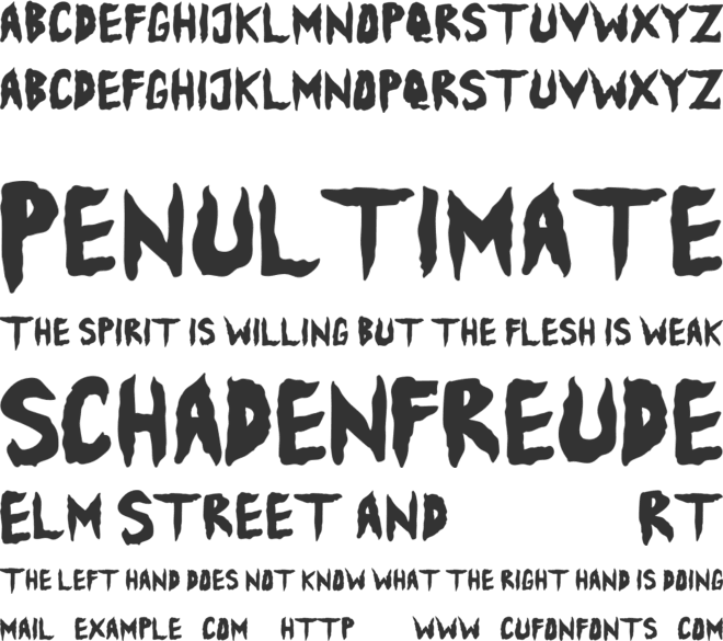 Ballowien font preview