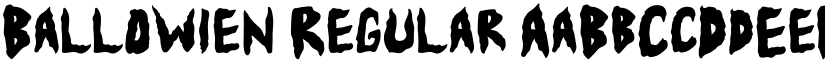 Ballowien Regular font