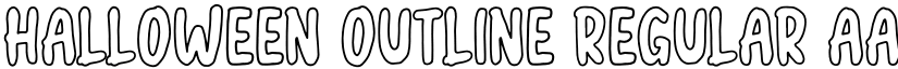 halloween outline Regular font