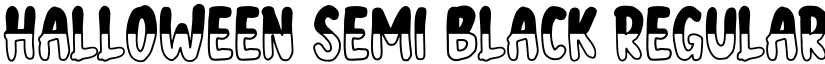 halloween semi black Regular font