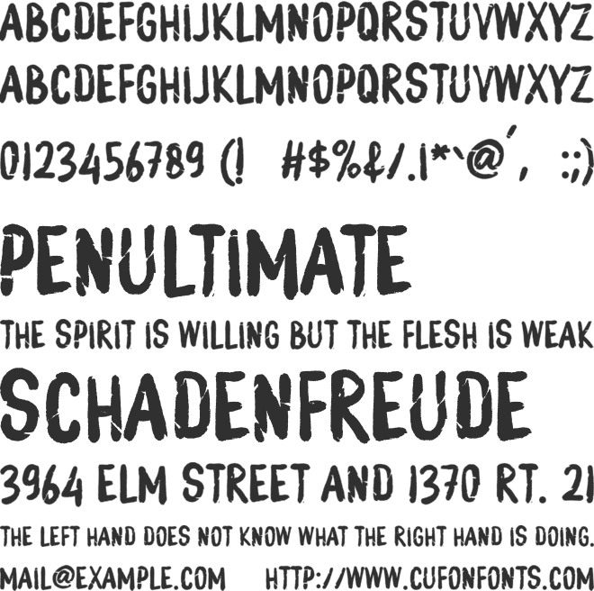 MONSTER BOO font preview