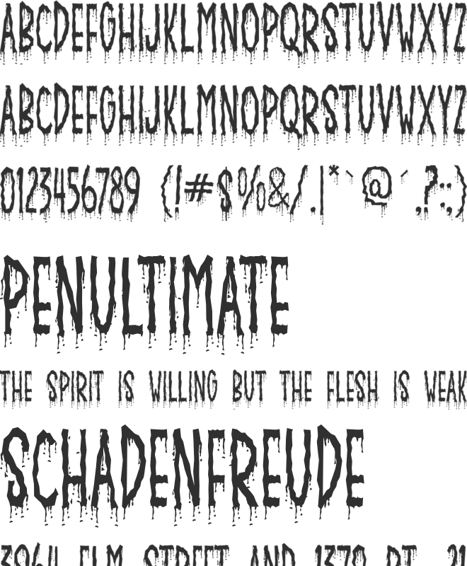 Crusterous font preview