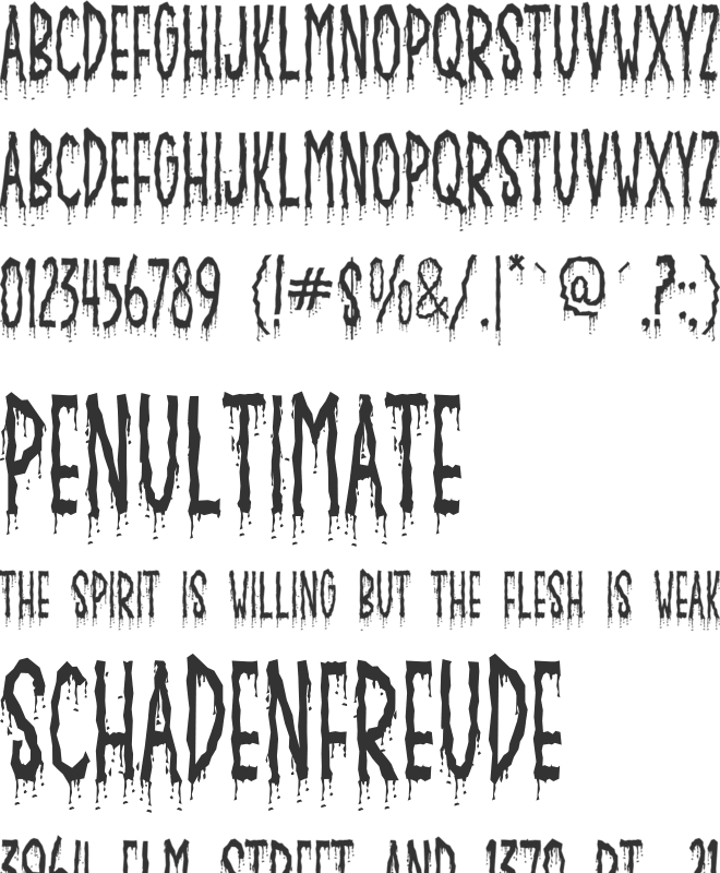 Crusterous font preview