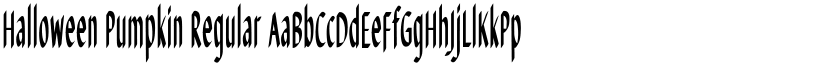Halloween Pumpkin Regular font