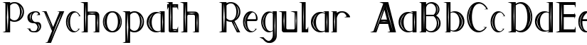 Psychopath Regular font