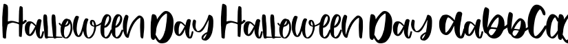 Halloween Day Halloween Day font