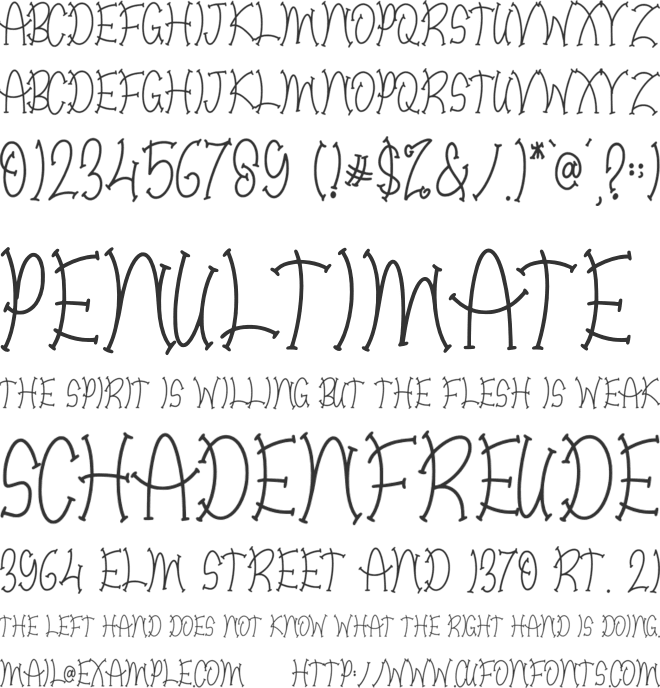 Halloween Skull font preview