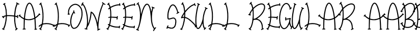 Halloween Skull Regular font