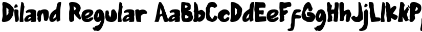 Diland Regular font