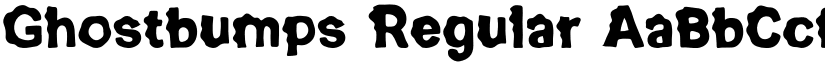 Ghostbumps Regular font