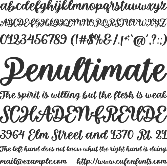 So Much Glitter font preview