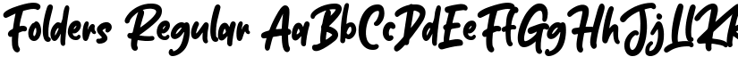 Folders Regular font