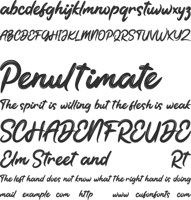 The Brodolly font preview