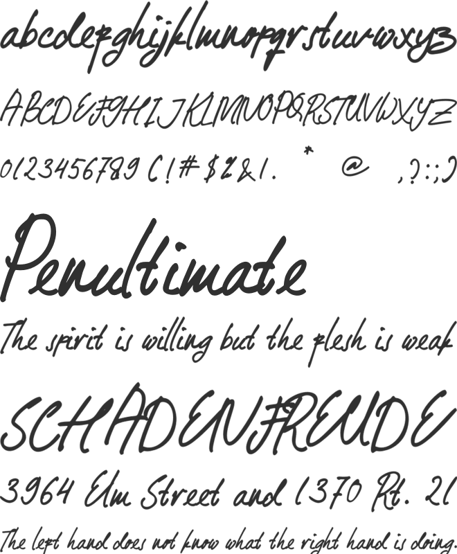 Baby Mollusca font preview