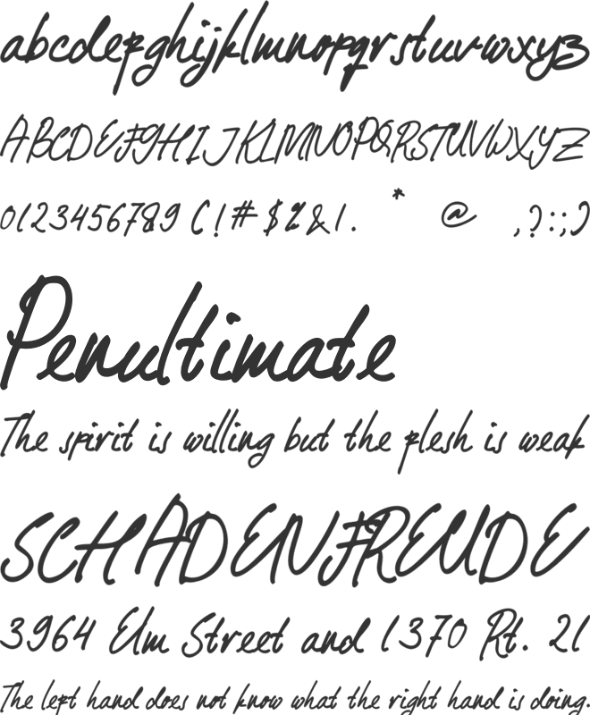 Baby Mollusca font preview