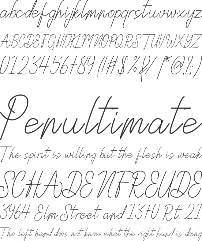 Qittuny font preview