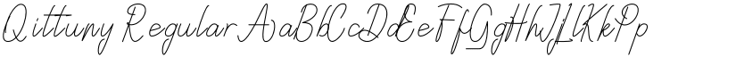 Qittuny Regular font
