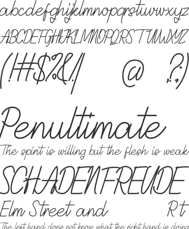 Delisya font preview