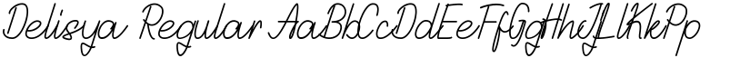 Delisya Regular font