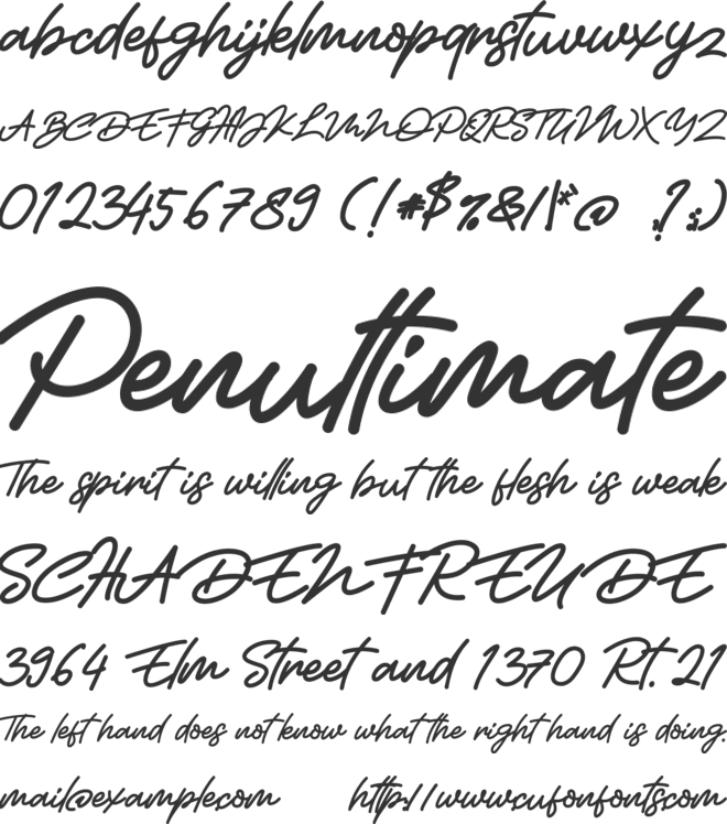 Wanita Cantik font preview