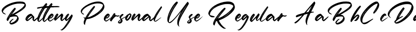 Batteny Personal Use Regular font