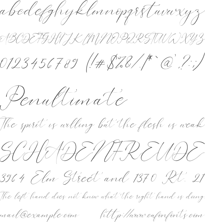Westie Ametta font preview