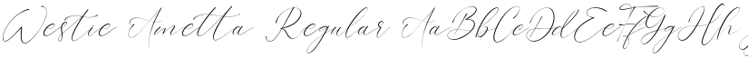 Westie Ametta font download