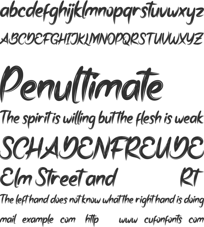 Bellaty font preview