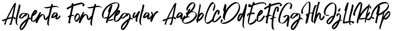 Algenta Font Regular font