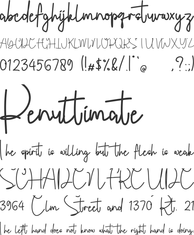 Jerome Romusha font preview