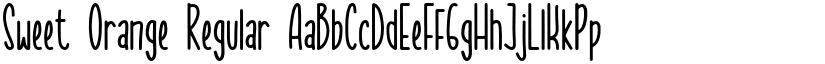 Sweet Orange Regular font