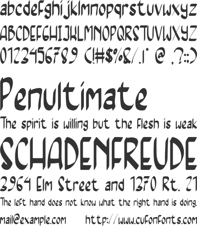Magnum Saber font preview