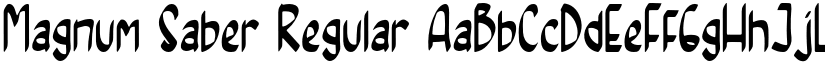 Magnum Saber Regular font